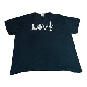 True Vintage - American Gun ‘Love’ Men’s T-shirt - XL